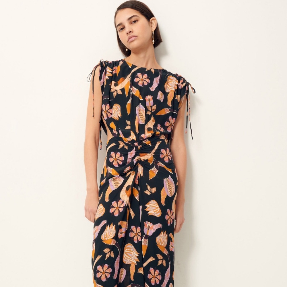 Sessun Carlotta Cut-Put Print Dress